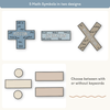 Large Math Symbols - Modern Ocean Classroom Decor - Miss Jacobs Little Learners