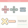 Large Math Symbols - Pastel Composition Notebook Math Decor - Miss Jacobs Little Learners