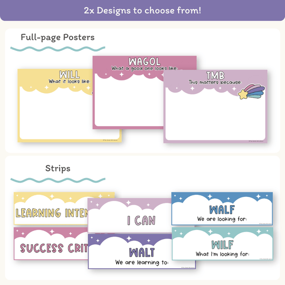 Learning Intention and Success Criteria Display - Dreamy Space Decor - Miss Jacobs Little Learners