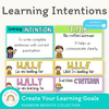 Learning Intentions Posters - WALT / WALF / WILF | Rainbow Classroom Decor - Miss Jacobs Little Learners