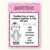 Math Operation Posters - Cutesy Composition Notebook Math Decor - Miss Jacobs Little Learners