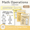 Math Operations Posters - Happy Hive Math Decor - Miss Jacobs Little Learners