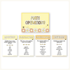 Math Operations Posters - Happy Hive Math Decor - Miss Jacobs Little Learners