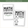 Math Operations Posters - Modern Botanical Decor - Miss Jacobs Little Learners