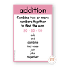 Math Operations Posters - Pastel Theme - Miss Jacobs Little Learners