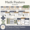 Math Posters Bundle - Boho Plants Theme - Miss Jacobs Little Learners