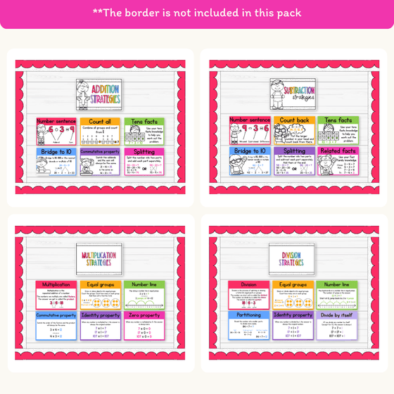 Bright Collection Math Posters Decor - Miss Jacobs Little Learners