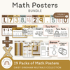 Math Posters Bundle - Daisy Gingham Neutrals - Miss Jacobs Little Learners