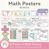 Math Posters Bundle - Daisy Gingham Pastels - Miss Jacobs Little Learners