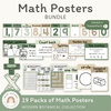 Math Posters Bundle - Modern Botanical Theme - Miss Jacobs Little Learners