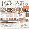 Math Posters Bundle | Ombre Neutrals Classroom Decor - Miss Jacobs Little Learners