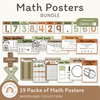 Math Posters Bundle - Woodland Classroom Decor - Miss Jacobs Little Learners