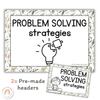 Math Problem Solving Strategies Posters | Australiana Classroom Decor | CUBES - Miss Jacobs Little Learners