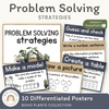Math Problem Solving Strategies Posters - Boho Plants Decor - Miss Jacobs Little Learners