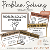 Math Problem Solving Strategies Posters | Boho Vibes Classroom Decor | CUBES - Miss Jacobs Little Learners