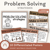 Math Problem Solving Strategies Posters | Boho Vibes Classroom Decor | CUBES - Miss Jacobs Little Learners