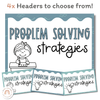 Math Problem Solving Strategies Posters | Cute Sea Life Classroom Decor | CUBES - Miss Jacobs Little Learners