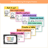 Math Problem Solving Strategies Posters - Cutesy Classroom - Miss Jacobs Little Learners