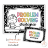 Math Problem Solving Strategies Posters - Cutesy Classroom - Miss Jacobs Little Learners