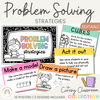 Math Problem Solving Strategies Posters - Cutesy Classroom - Miss Jacobs Little Learners