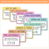 Math Problem Solving Strategies Posters - Cutesy Composition Notebook Math Decor - Miss Jacobs Little Learners