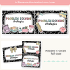 Math Problem Solving Strategies Posters - Cutesy Pastel Math Decor - Miss Jacobs Little Learners