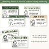 Math Problem Solving Strategies Posters - Modern Botanical - Miss Jacobs Little Learners