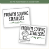 Math Problem Solving Strategies Posters - Modern Botanical - Miss Jacobs Little Learners