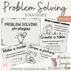 Math Problem Solving Strategies Posters | Modern Jungle Classroom Decor | CUBES - Miss Jacobs Little Learners