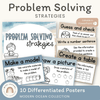 Math Problem Solving Strategies Posters - Modern Ocean Theme - Miss Jacobs Little Learners