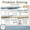 Math Problem Solving Strategies Posters - Modern Ocean Theme - Miss Jacobs Little Learners