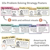 Math Problem Solving Strategies Posters | Pastels Classroom Decor | CUBES - Miss Jacobs Little Learners