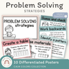 Math Problem Solving Strategies Posters - Rainbow Calm Colors - Miss Jacobs Little Learners