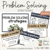 Math Problem Solving Strategies Posters | Rustic BOHO PLANTS decor | CUBES - Miss Jacobs Little Learners