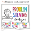 Math Problem Solving Strategies Posters | Spotty Brights Decor | CUBES - Miss Jacobs Little Learners