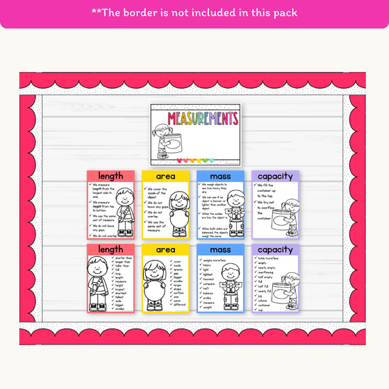 Measurement Posters - Bright Theme - Miss Jacobs Little Learners