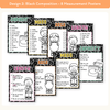 Measurement Posters - Cutesy Composition Notebook Math Decor - Miss Jacobs Little Learners