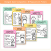 Measurement Posters - Cutesy Composition Notebook Math Decor - Miss Jacobs Little Learners