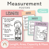 Measurement Posters - Cutesy Pastel Math Decor - Miss Jacobs Little Learners