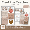 Meet the Teacher | OMBRE NEUTRALS | Editable - Miss Jacobs Little Learners