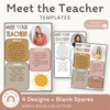 Meet the Teacher Template Simple Boho | Editable Classroom Decor - Miss Jacobs Little Learners