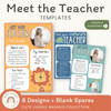 Meet the Teacher Templates - Cute Jungle Animals Decor - Miss Jacobs Little Learners