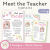 Meet the Teacher Templates - Daisy Gingham Pastels Decor - Miss Jacobs Little Learners