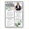 Meet the Teacher Templates - Modern Botanical Decor - Miss Jacobs Little Learners