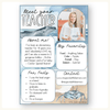 Meet the Teacher Templates - Modern Ocean Classroom Decor - Miss Jacobs Little Learners