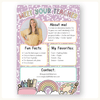 Meet The Teacher Templates - Pastel Composition Notebook Classroom Decor - Miss Jacobs Little Learners