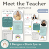 Meet the Teacher Templates - Rainbow Calm Colors - Miss Jacobs Little Learners