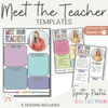 Meet the Teacher Templates - Spotty Pastel Decor - Miss Jacobs Little Learners