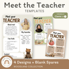 Meet the Teacher Templates - Woodland Theme Classroom Decor - Miss Jacobs Little Learners
