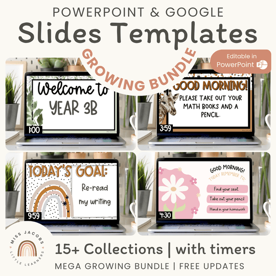 Mega Growing Bundle - Google Morning Slides & PowerPoint Templates